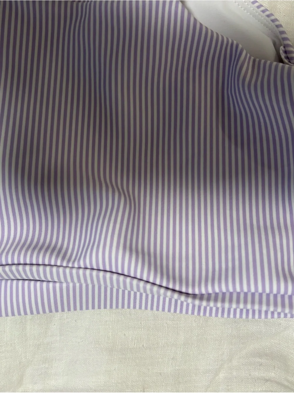 Minnow | Girls Lavender Stripe Long Sleeve Rash Guard & Swim Bottom Set